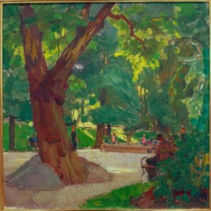 Heiligenstädter Park (Beethovenův park) od Carl Moll