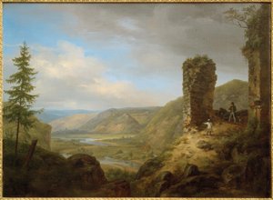 C. Morgenstern, pohled ze zříceniny hradu Böckelheim