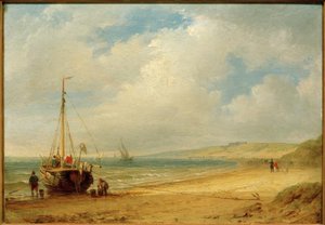 Carl Morgenstern, pobřežní krajina poblíž Scheveningen
