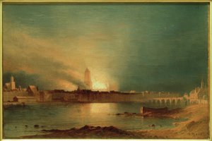 Frankfurt a. M., Katedrála po Brand 1867 / Gem. Carl Morgenstern od Carl Morgenstern