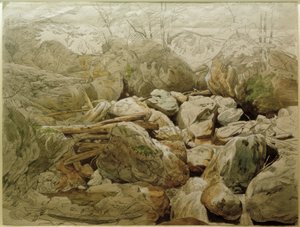 Vodopád mezi balvany od Carl Morgenstern