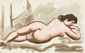 Ležící ženský akt od Carl Newman