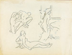Tři figurální studie od Carl Newman