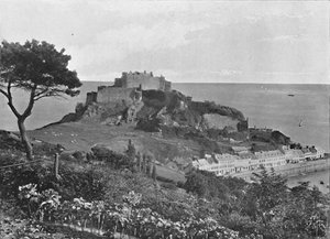 Hrad Mont Orgueil, Jersey, c1896