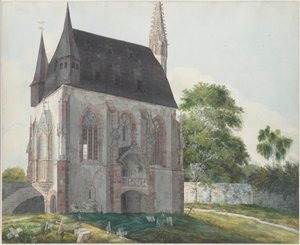 Totenkapelle v Kiedrichu, cca 1814.
