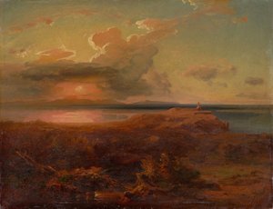 Carl Rottmann - "Aegina s Apollónovým chrámem". Kolem roku 1835 od Carl Rottmann