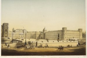 Pohled na hlavní palác Gatchina, polovina 19. století. od Carl Schulz