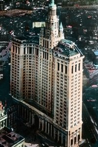 Spojené státy americké, New York, Manhattan Municipal Building, postavená v letech 1907-1914, datace snímku: kolem roku 1920. Archiv Carla Simona od Carl Simon