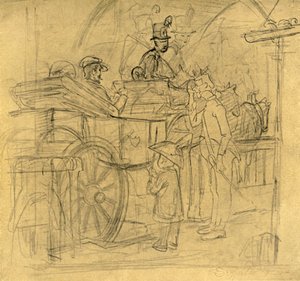 Cestování, polovina konce 19. století, c1924. od Carl Spitzweg