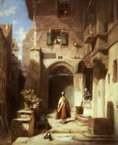 V čapí lékárně od Carl Spitzweg