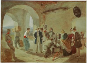Na celnici od Carl Spitzweg