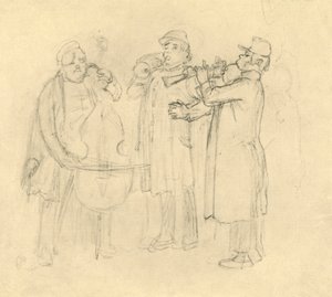Bettelmusikanten, polovina konce 19. století, c1924. od Carl Spitzweg