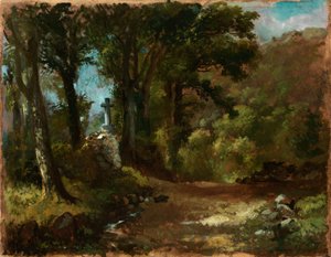 Kříž v lese od Carl Spitzweg