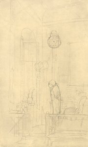 Der Kaktusfreund, polovina konce 19. století, c1924. od Carl Spitzweg