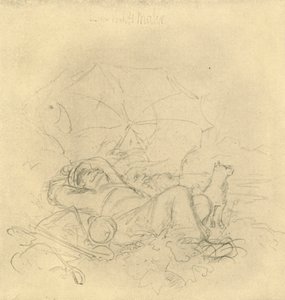 Der Landschaftsmaler I, polovina konce 19. století, c1924. od Carl Spitzweg