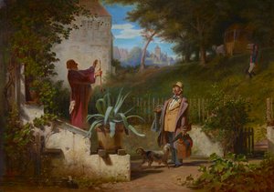 Kamarádi z mládí od Carl Spitzweg