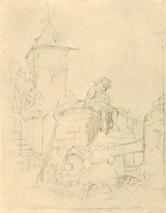 Die Schildwache, polovina konce 19. století, c1924. od Carl Spitzweg