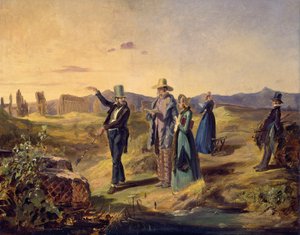 Angličané v Campagni od Carl Spitzweg