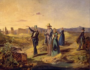 Angličané v Campagna, cca 1835. od Carl Spitzweg