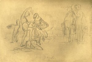 Fremde v Itálii, polovina konce 19. století, c1924. od Carl Spitzweg