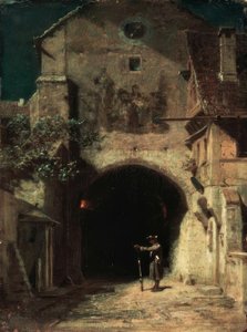 Zívající strážce od Carl Spitzweg
