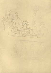 In der Loge, polovina konce 19. století, c1924. od Carl Spitzweg