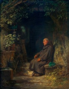 Spící starý poustevník od Carl Spitzweg