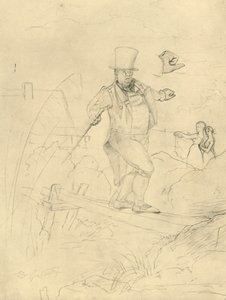 Schwierige Passage, polovina konce 19. století, c1924. od Carl Spitzweg
