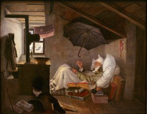 Chudý básník od Carl Spitzweg
