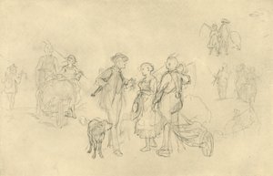 Verabredetes Rendezvous, polovina konce 19. století, c1924. od Carl Spitzweg