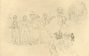 Verschiedene Typen, polovina konce 19. století, c1924. od Carl Spitzweg
