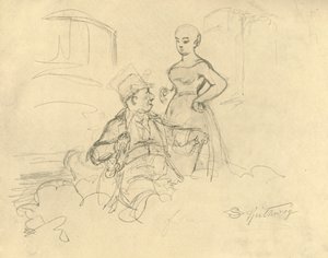 Was ist gefälllig, polovina konce 19. století, c1924. od Carl Spitzweg