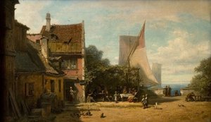 Hospoda u jezera od Carl Spitzweg