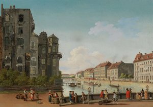 Berlínský městský palác na řece Sprévě, 1768. od Carl Traugott Fechhelm