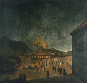 Národní oslava v Bærum Jernverk (továrna na železo) Letní slunovrat od Carl Vogt