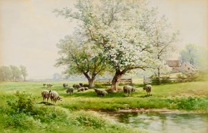 Pastorační krajina, konec 19.-začátek 20. století. od Carl Weber