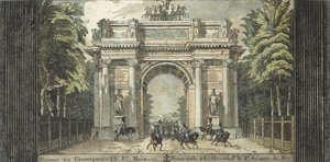 Festival v Catherinehof, 1824-1825. od Carl von Hampeln