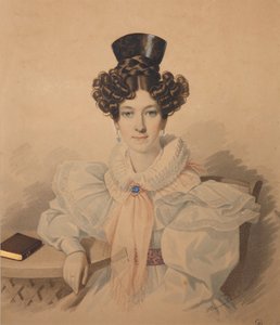 Portrét Anny Platonovny Plautiny 1808-1886, 30. léta 19. století.