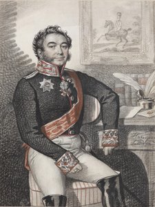 Portrét Fjodora Petroviče Opočinina 1779-1852, 1826. od Carl von Hampeln