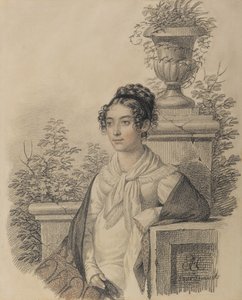 Portrét Olgy Nikolaevny Kokoshkiny, rozené Rezanové 1802-1828, mezi 1824 a 1828.