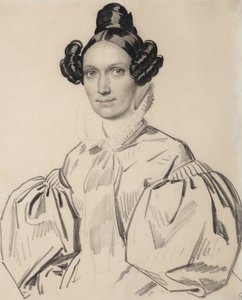 Portrét Olgy Nikolaevny Talyziny, rozené Zubové 1803-1882, počátek 30. let 19. století. od Carl von Hampeln