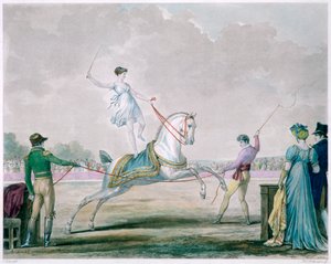 Cvičení cirkusového koně, c1818-1836 od Carle Vernet