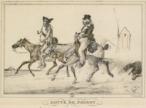Scény každodenního života, Cesty a cesty: Cesta do Poissy od Carle Vernet