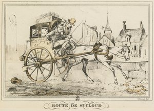 Scény každodenního života, Cesty a cesty: Cesta do Saint-Cloud od Carle Vernet