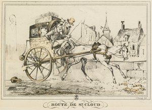 Scény každodenního života, Cesty a cesty: Cesta do Saint-Cloud..., 1816. od Carle Vernet