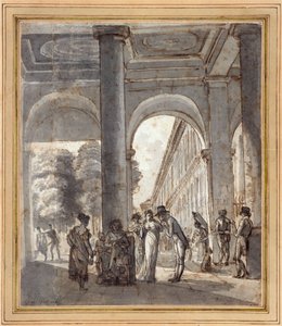 Kuninkaanlinna vuonna 1810 (muste paperille) od Carle Vernet