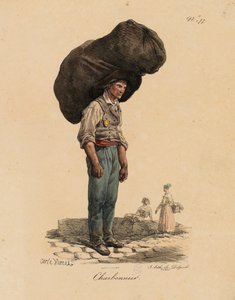 Uhlíř z „Les Cris de Paris“ od Carle Vernet