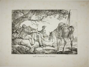Spící válečník od Carle Vernet