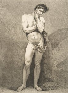 Akademie: Stojící muž, 1742-43. od Carle van Loo