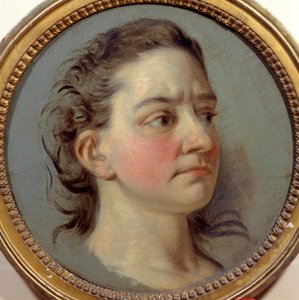 Portrét mademoiselle Clairon Josephe Leris de La Ttude dit Mademoiselle Clairon (1723 -1803) tlumočnice Voltaira. Obraz Carle Van Loo (1705-1765) od Carle van Loo